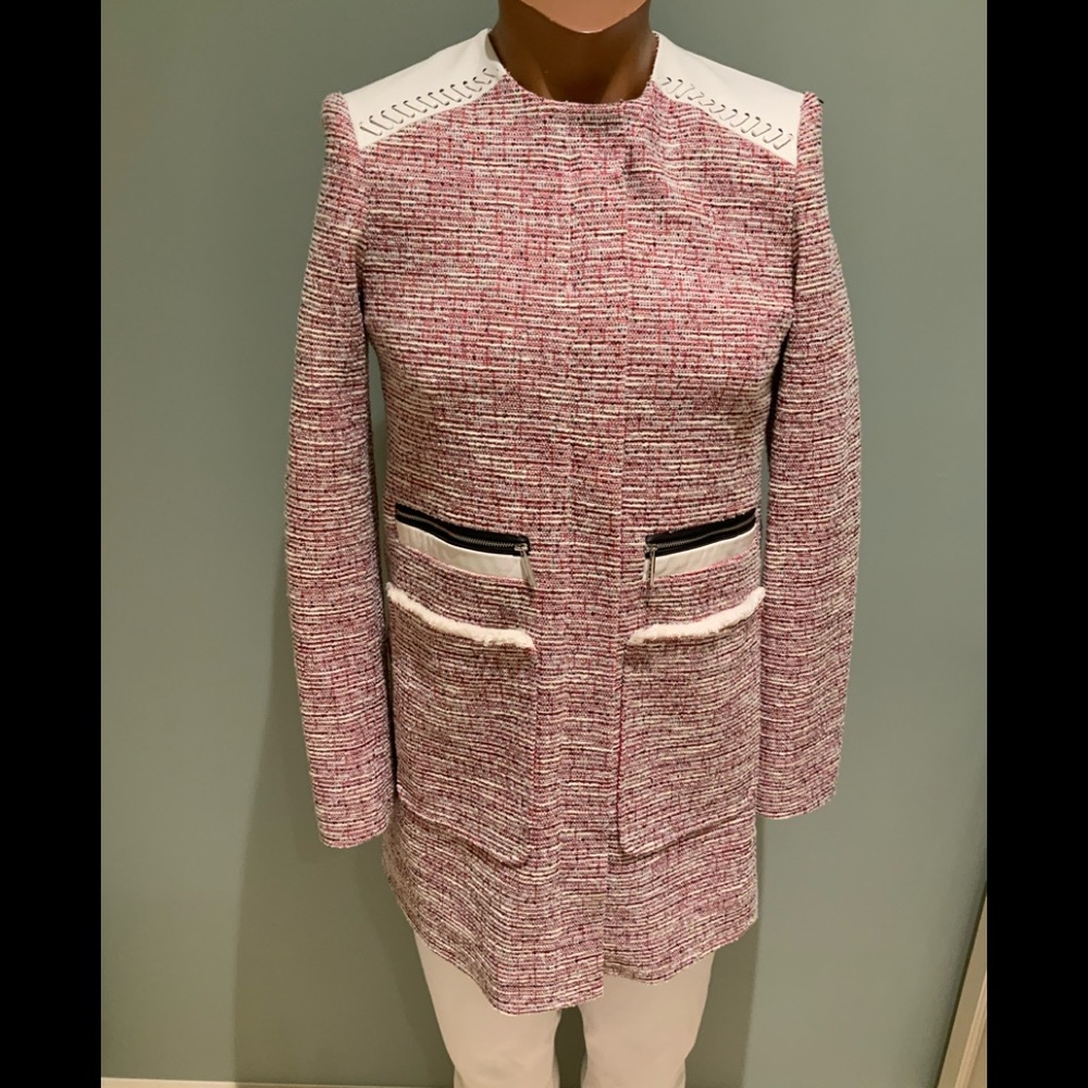 ETCetera Sophisticated Long Jacket with Leather